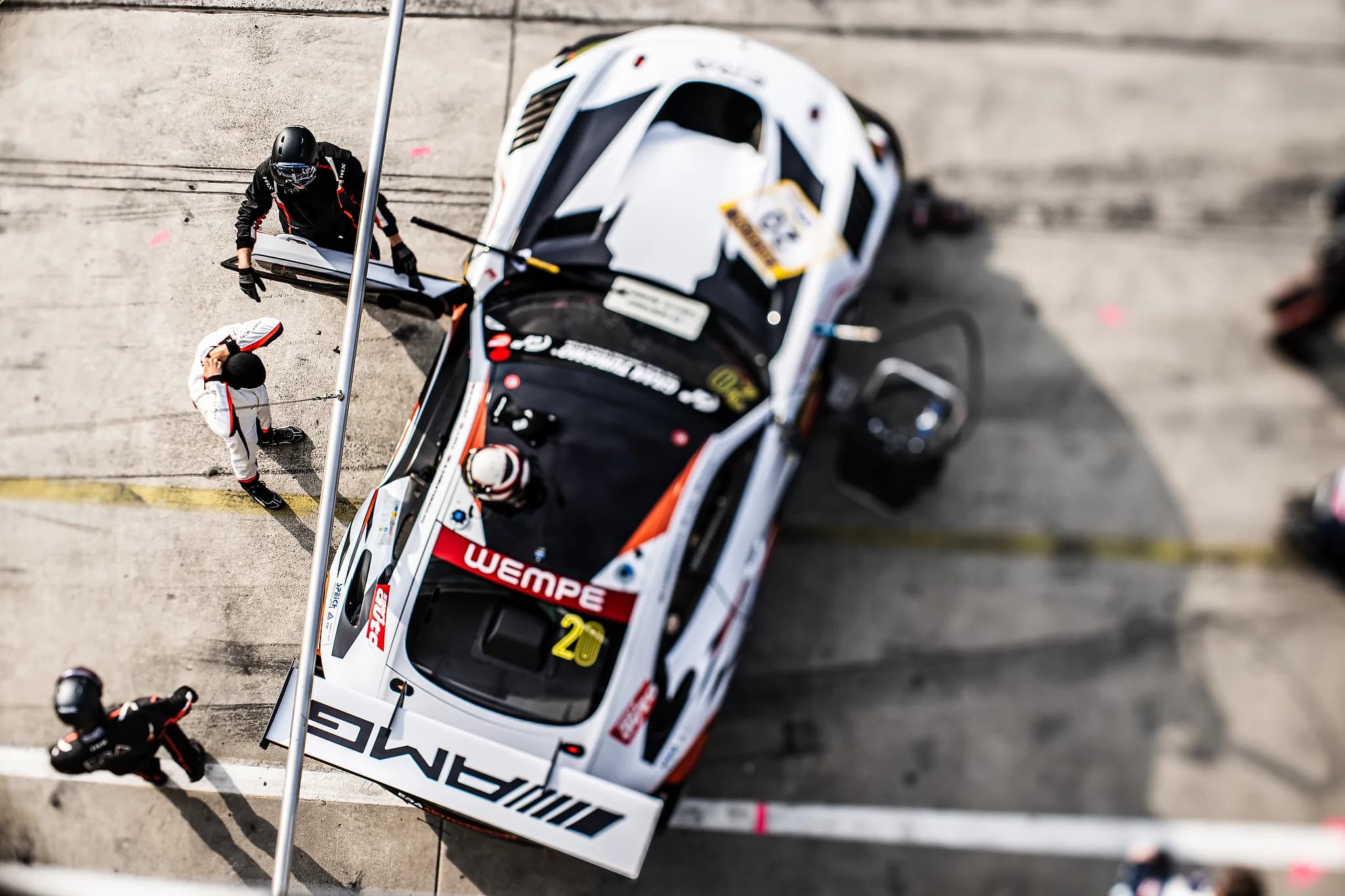 NLS Nurburgring Race Car Blurred Tilt Shift Mercedes AMG GT3 Evo